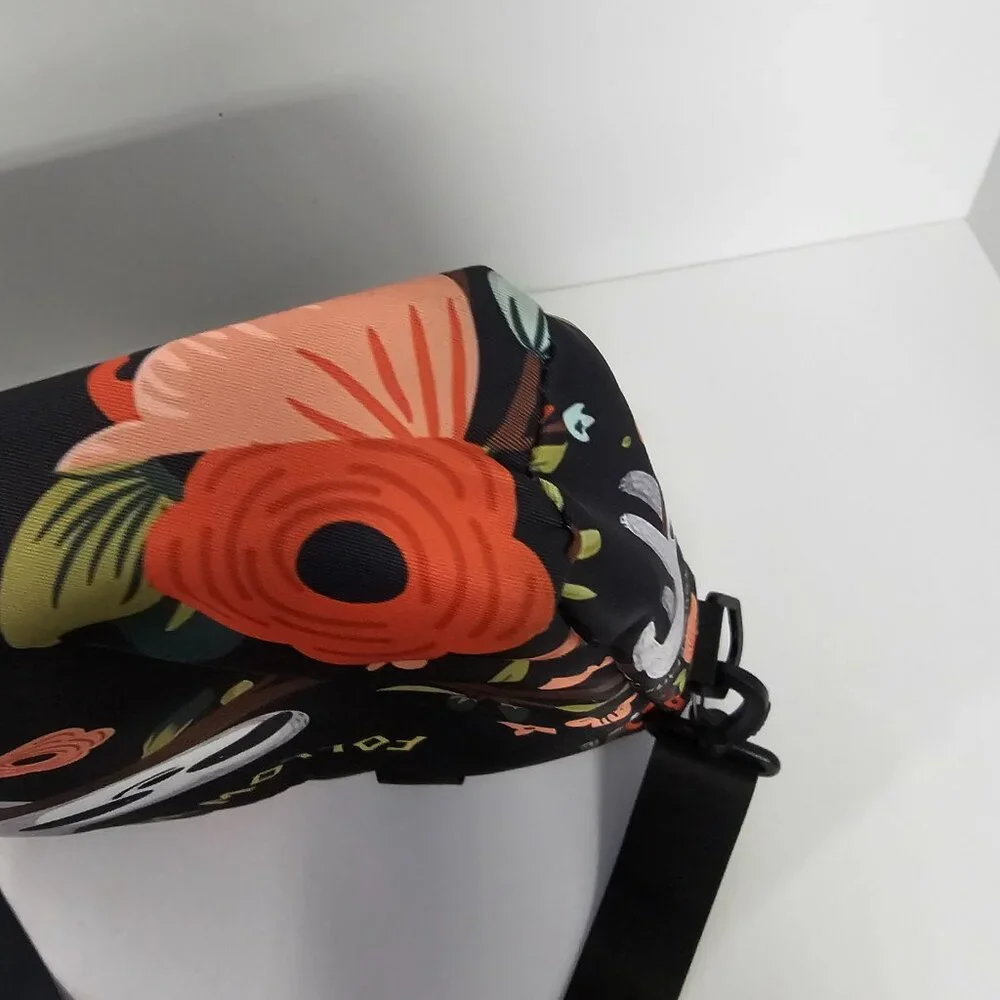 Laptop Crossbody Messenger Bag Sloth Black Boho School Office Floral